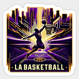 LA - NBA and Lakers Tribute Sticker